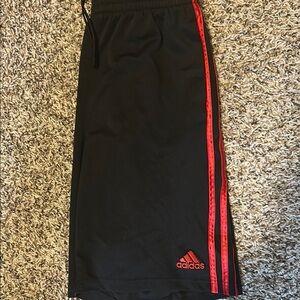 Adidas Black and Red Performance Shorts